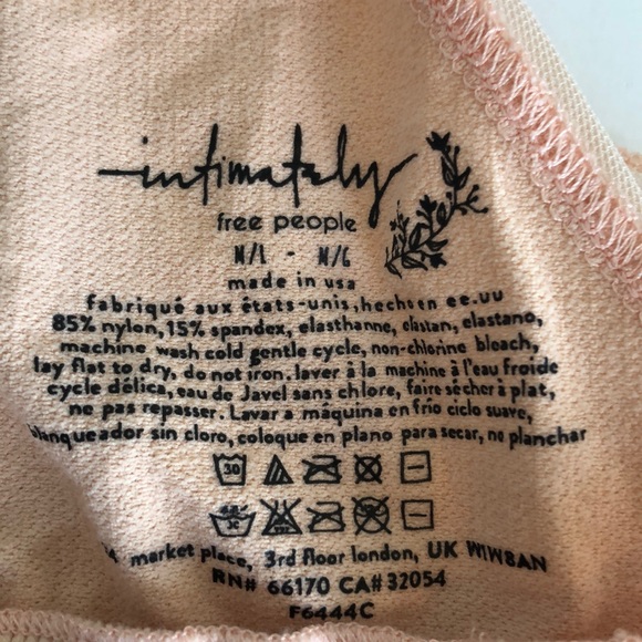 NEW! FREE PEOPLE INTIMATELY nude charlee yoga sports bikini bralette mesh bra - Picture 8 of 8